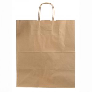 Сумка  28*24*14 1 сл крафт с ручками, шт