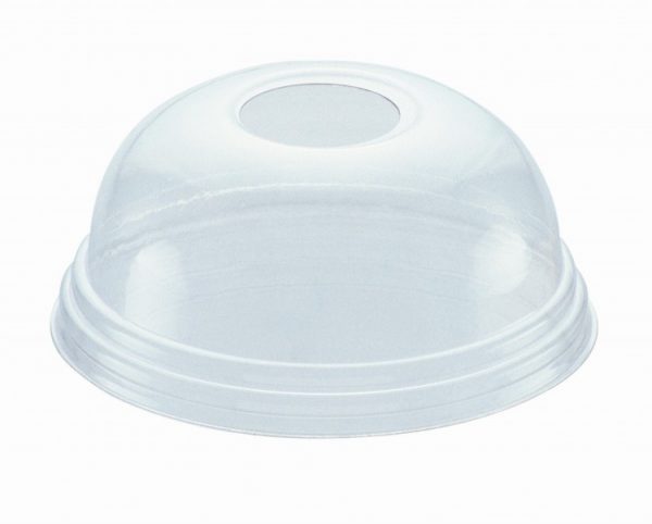 Крышка д/стакана прозрачная купол Pet с отв, D95мм, шт